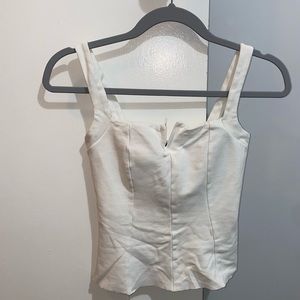 white crop top